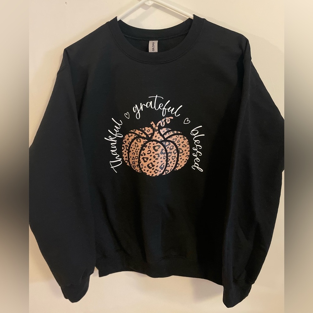 Thankful Grateful Blessed Fall Sweater